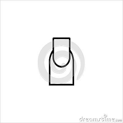 female nail icon vector illustration Vector Illustration